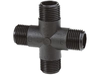 Agrotop 4-Wege-Anschluss, 90 °, G 1/2" AG (BSP), mit Außengewinde (AG), 10729 Agrotop 4-Wege-Anschluss, 90 °, G 1/2" AG (BSP), mit Außengewinde (AG), 10729