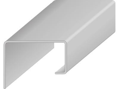 Scheuerleistenprofil offen Stahl 6,0 m