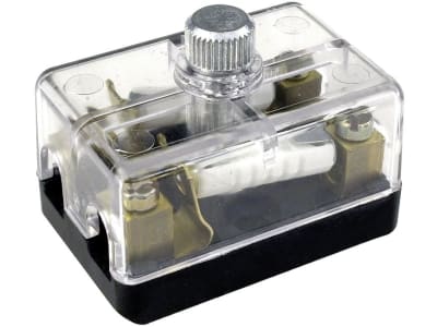 Herth + Buss Sicherungsdose 2-polig, transparent; schwarz, mit Schraubanschluss für Torpedosicherungen, 50 300 217 Herth + Buss Sicherungsdose 2-polig, transparent; schwarz, mit Schraubanschluss für Torpedosicherungen, 50 300 217