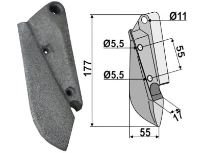 Industriehof® Säschar 177 x 55 mm für Hassia, 99.HA-04