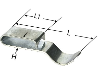 Herth + Buss Klemmschelle 43 x 5 mm, L1 22 mm, DIN 17222, 50 266 233