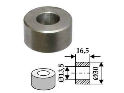 Industriehof® Buchse 16,5 x 6,75 mm, Ø innen 13,5 mm, Ø außen 30 mm, für Dücker, 63-DÜC-902 Industriehof® Buchse 16,5 x 6,75 mm, Ø innen 13,5 mm, Ø außen 30 mm, für Dücker, 63-DÜC-902