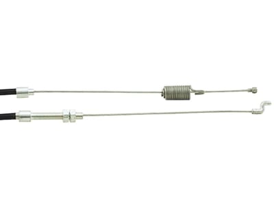 Kupplungszug Länge 1.440 mm, Länge Hülle 1.185 mm, für Castel Garden: Kupplungszug mit Feder und "S" Haken Kupplungszug Länge 1.440 mm, Länge Hülle 1.185 mm, für Castel Garden: Kupplungszug mit Feder und "S" Haken