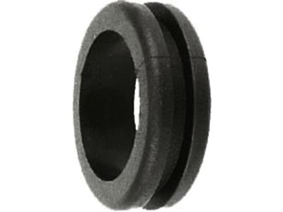 Herth + Buss Gummitülle doppelseitig, offen, Ø 4,5 x 6 mm; 9 mm, Höhe 6 mm, PVC (Polyvinylchlorid), 50 280 204