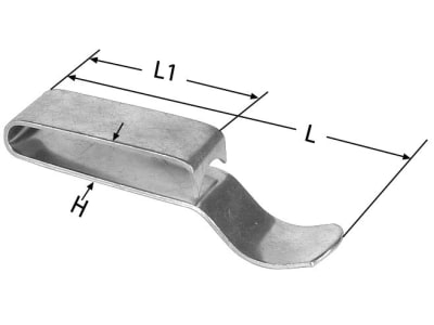 Herth + Buss Klemmschelle 52 x 5 mm, L1 32 mm, DIN 17222, 50 266 232