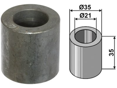 Industriehof® Buchse 35 x 7 mm, Ø innen 21 mm, Ø außen 35 mm, für Doppstadt, Epoke, Willibald, 63-EPO-84