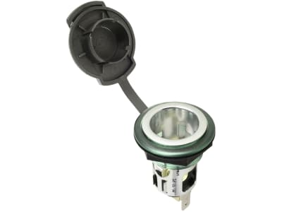 Herth + Buss Powersteckdose 12 – 24 V, 1-polig, geschraubt, mit Deckel, unbeleuchtet, 56 394 350 Herth + Buss Powersteckdose 12 – 24 V, 1-polig, geschraubt, mit Deckel, unbeleuchtet, 56 394 350