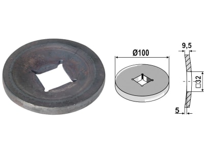 Industriehof® Vorschweißring gewölbt, für Vierkantwelle 28 x 28/30 x 30 mm, 31-0071G Industriehof® Vorschweißring gewölbt, für Vierkantwelle 28 x 28/30 x 30 mm, 31-0071G