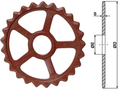 Industriehof® Sternring Ø 520 mm, 114 mm, 18,0 mm, Grauguss (GG20), für universal, 311-532 Industriehof® Sternring Ø 520 mm, 114 mm, 18,0 mm, Grauguss (GG20), für universal, 311-532
