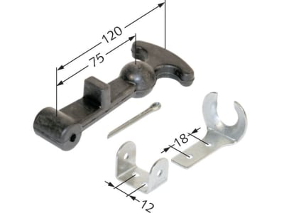 Haubenhalter Gummi 120 mm, 2 St. günstig online kaufen