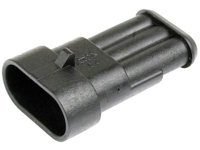 Herth + Buss Steckgehäuse "AMP Tyco Superseal", 3-polig, TE Connectivity, Flachstecker, 50 290 837 Herth + Buss Steckgehäuse "AMP Tyco Superseal", 3-polig, TE Connectivity, Flachstecker, 50 290 837