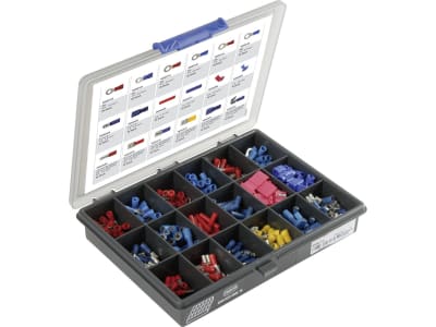 Herth + Buss Quetschverbinder-Sortiment 420 St., teilisoliert, mit Flachstecker/-hülsen, Ringkabelschuhe, Rundstecker etc., 54 254 110 Herth + Buss Quetschverbinder-Sortiment 420 St., teilisoliert, mit Flachstecker/-hülsen, Ringkabelschuhe, Rundstecker etc., 54 254 110