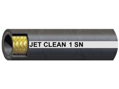 Hochdruckschlauch "Jetclean 1 SN", DN 10, Biegeradius 130 mm, Farbe schwarz