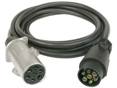 Herth + Buss Adapterkabel 3,5 m 12 V; 24 V, Stecker/Dose 7-polig, 51 276 564 Herth + Buss Adapterkabel 3,5 m 12 V; 24 V, Stecker/Dose 7-polig, 51 276 564