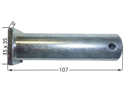 Gabelgelenkbolzen Ø 28 mm, Bohrung 6,3 mm, für hydraulische Oberlenker