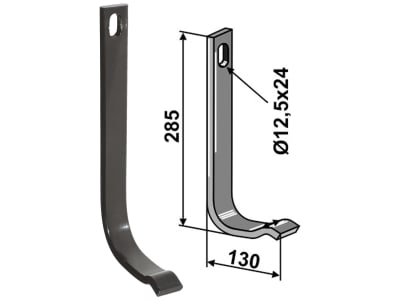 Industriehof® Stützfeder 285 x 10 x 32 mm, für universal, Spurlockerzinken mit Schar (Best. Nr. 10411246), 10.0220 Industriehof® Stützfeder 285 x 10 x 32 mm, für universal, Spurlockerzinken mit Schar (Best. Nr. 10411246), 10.0220