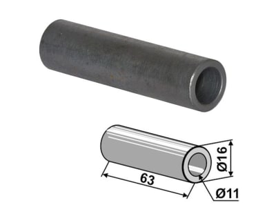 Industriehof® Buchse 63 x 2,5 mm, Ø innen 11 mm, Ø außen 16 mm, für Mulag, 63-MUL-85 Industriehof® Buchse 63 x 2,5 mm, Ø innen 11 mm, Ø außen 16 mm, für Mulag, 63-MUL-85