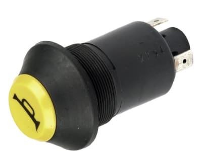 Herth + Buss Druckknopfschalter "Horn", 2 x Flachsteckanschluss 6,3 mm, 12 V 20 A; 24 V 10 A, 70 490 178 Herth + Buss Druckknopfschalter "Horn", 2 x Flachsteckanschluss 6,3 mm, 12 V 20 A; 24 V 10 A, 70 490 178