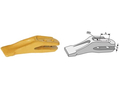 Industriehof® Baggerzahn, 13 mm; 17 mm; 26 mm, für Hanomag Industriehof® Baggerzahn, 13 mm; 17 mm; 26 mm, für Hanomag