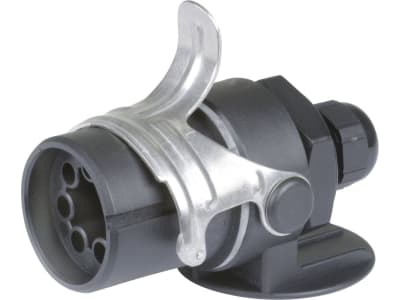 Herth + Buss ABS-Stecker 5-polig, 12 V, Crimpverbinder, mit Dichtung, gedrehten Kontakten, Lamellenkappe, 51 305 550 Herth + Buss ABS-Stecker 5-polig, 12 V, Crimpverbinder, mit Dichtung, gedrehten Kontakten, Lamellenkappe, 51 305 550