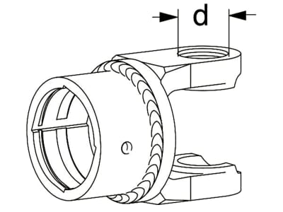 Walterscheid Kupplungsgehäuse W 2600, für Freilaufkupplungen F5/2R, 1383913