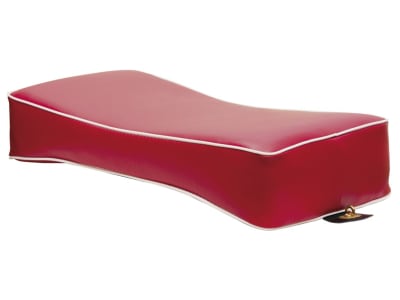 Sitzkissen, rot, Kunstleder, 48 x 25 cm mit Drehverschlüssen Sitzkissen, rot, Kunstleder, 48 x 25 cm mit Drehverschlüssen
