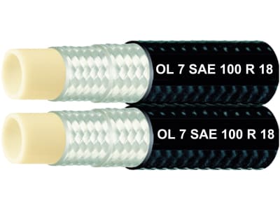Thermoplastschlauch "SAE 100 R 18 OL 7" zwilling Thermoplastschlauch "SAE 100 R 18 OL 7" zwilling