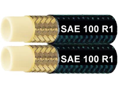 Thermoplastschlauch "SAE 100 R 1" NW DN 8 - 5/16", 8,1 x 13,2 mm, zwilling Thermoplastschlauch "SAE 100 R 1" NW DN 8 - 5/16", 8,1 x 13,2 mm, zwilling