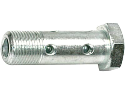 Doppel-Hohlschraube "DHSR" zöllig, BSPP, zylindrisch, Hochdruck, Stahl, verzinkt Doppel-Hohlschraube "DHSR" zöllig, BSPP, zylindrisch, Hochdruck, Stahl, verzinkt