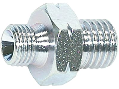Gewindenippel "UD" metrisch/zöllig, Form A, Aussenkung 60° Gewindenippel "UD" metrisch/zöllig, Form A, Aussenkung 60°