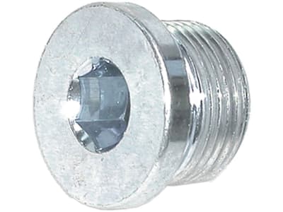 Verschlussschraube R 1/4", 12 mm, DIN 908, zöllig, zylindrisch, Innensechskant, Einschraubzapfen Form A (DIN 3852)