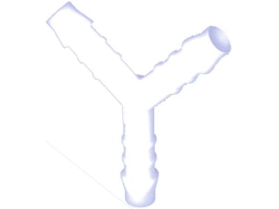 Schlauchverbinder "YS" Y-Form, POM (Acetal Copolymerisat), weiß Schlauchverbinder "YS" Y-Form, POM (Acetal Copolymerisat), weiß