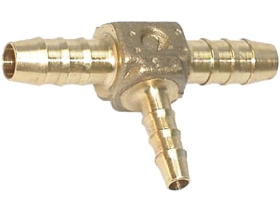 Rohrverbinder "T-PO-RV-MS" Ø Rohr innen 6 mm; 4 mm; 6 mm, T-Form, reduziert, Messing, für Polyamidrohr Rohrverbinder "T-PO-RV-MS" Ø Rohr innen 6 mm; 4 mm; 6 mm, T-Form, reduziert, Messing, für Polyamidrohr