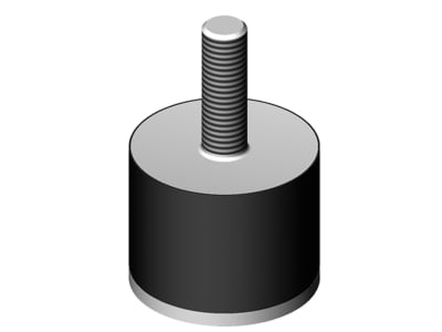 Gummi-Metall-Puffer Gewindebolzen und Innengewinde M 8, 30 x 20 mm