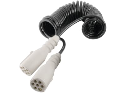 Brigade® Spiralkabel für VBV-Serie, Trennstelle mit 24S-Steckdosen, 7-polig, A1227 Brigade® Spiralkabel für VBV-Serie, Trennstelle mit 24S-Steckdosen, 7-polig, A1227