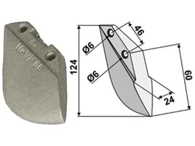 Industriehof® Säschar 60 x 124 mm für Rabe, 99.RA-01