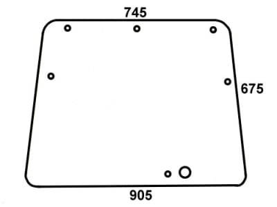Frontscheibe, klar, Länge 905 mm, für Deutz-Fahr Agrocompact, Compact DX, Kabine C 1000–C 1200 Frontscheibe, klar, Länge 905 mm, für Deutz-Fahr Agrocompact, Compact DX, Kabine C 1000–C 1200
