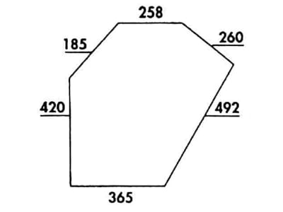 Türscheibe, 365/257 x 420 x 5 mm, klar, unten, für Zetor 5211/45, 6211/45, 7211/45, 7711/45, Kabine UR 1