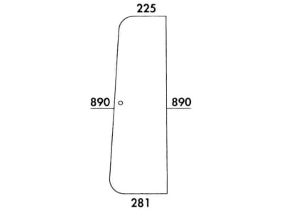 Türscheibe, bronze, vorn, für Case IH 700, 800, 900, 1000, 3000, 4000, Kabine XL