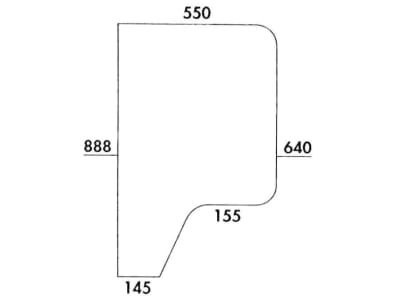 Türscheibe, bronze, hinten, für Case IH 700, 800, 900, 1000, 3000, 4000, Kabine XL