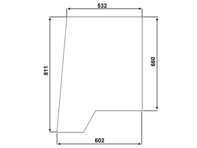 Türscheibe, klar, oben links/rechts, für Case IH 440, 540, 640, 740, 840, 940, Kabine Silent 40; Combi Cab 9615 Türscheibe, klar, oben links/rechts, für Case IH 440, 540, 640, 740, 840, 940, Kabine Silent 40; Combi Cab 9615