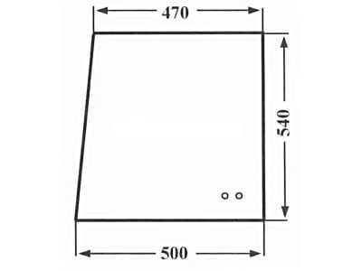 Seitenscheibe, 470/500 x 540 x 5 mm, klar, links/rechts, schiebbar, für Fritzmeier - Verdeck 771 mit Aluschiene Seitenscheibe, 470/500 x 540 x 5 mm, klar, links/rechts, schiebbar, für Fritzmeier - Verdeck 771 mit Aluschiene