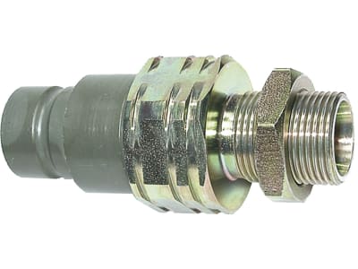 Hydraulikstecker "FF" flachdichtend, schwer, Schottgewinde