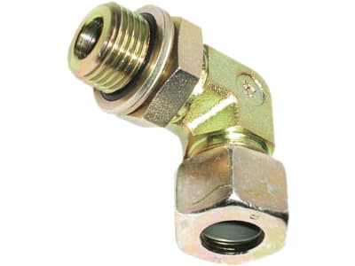 Winkel-Einschraubverschraubung "EWE-SM" schwer, metrisch, zylindrisch, 90 °, einstellbar, Dichtscheibe, O-Ring und Kammerring Winkel-Einschraubverschraubung "EWE-SM" schwer, metrisch, zylindrisch, 90 °, einstellbar, Dichtscheibe, O-Ring und Kammerring