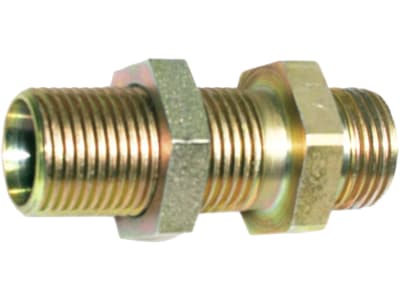 Schottverschraubung "SV-R", gerade, beidseitig 60° Aussenkung, zöllig, BSPP, zylindrisch Schottverschraubung "SV-R", gerade, beidseitig 60° Aussenkung, zöllig, BSPP, zylindrisch
