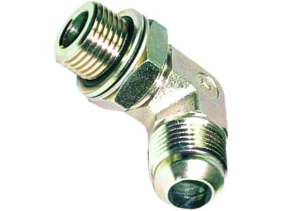 Winkel-Einschraubverschraubung "WE-JR", 90 °, zöllig, BSPP, zylindrisch/zöllig, UNF-UN, einstellbar, Dichtscheibe, O-Ring, Kammerring, Außenkonus 74° Winkel-Einschraubverschraubung "WE-JR", 90 °, zöllig, BSPP, zylindrisch/zöllig, UNF-UN, einstellbar, Dichtscheibe, O-Ring, Kammerring, Außenkonus 74°
