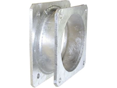 Hücobi Anschluss-Flanschstück, 6", Länge 70 mm, verzinkt, für Klingenschieber mit 6'' 4-Eck-Flansch, 8022 170150 Hücobi Anschluss-Flanschstück, 6", Länge 70 mm, verzinkt, für Klingenschieber mit 6'' 4-Eck-Flansch, 8022 170150