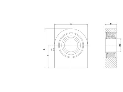 Schema Anschweißgelenkauge Form N, für Hydraulikzylinder Schema Anschweißgelenkauge Form N, für Hydraulikzylinder