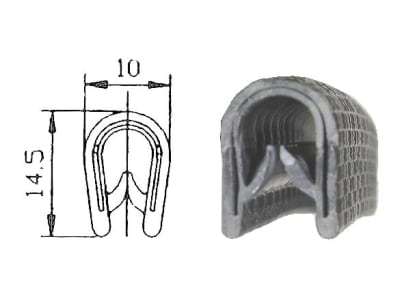 Kantenschutz für Verdecke und Kabinen, 1 – 4 mm Kantenschutz für Verdecke und Kabinen, 1 – 4 mm