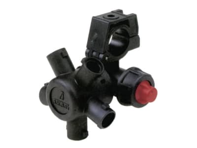 Agrotop Düsenhalter für 5 Düsen Bajonett, für 1/2 " Rohr, mit Membran-Tropfstopventil, Kunststoff, 12762 Agrotop Düsenhalter für 5 Düsen Bajonett, für 1/2 " Rohr, mit Membran-Tropfstopventil, Kunststoff, 12762